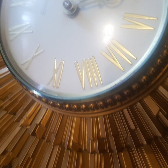 Vintage Mid-Century Starburst Wall Clock MCMLXIX by Syroco - Picture 11 of 16
